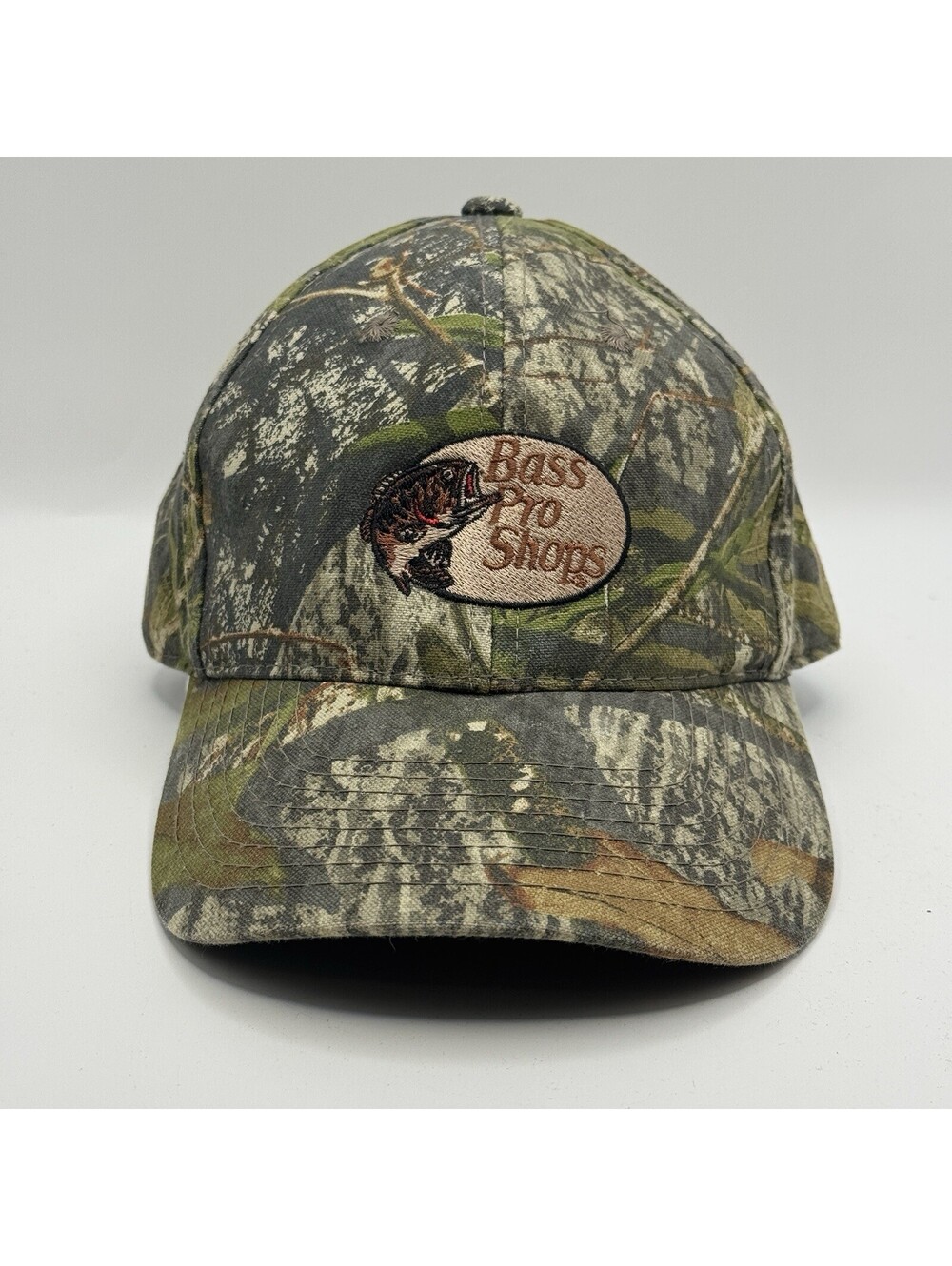 Bass Pro Shops Camo Adjustable Redhead Hat Cap Hunting Fishing Embroidered